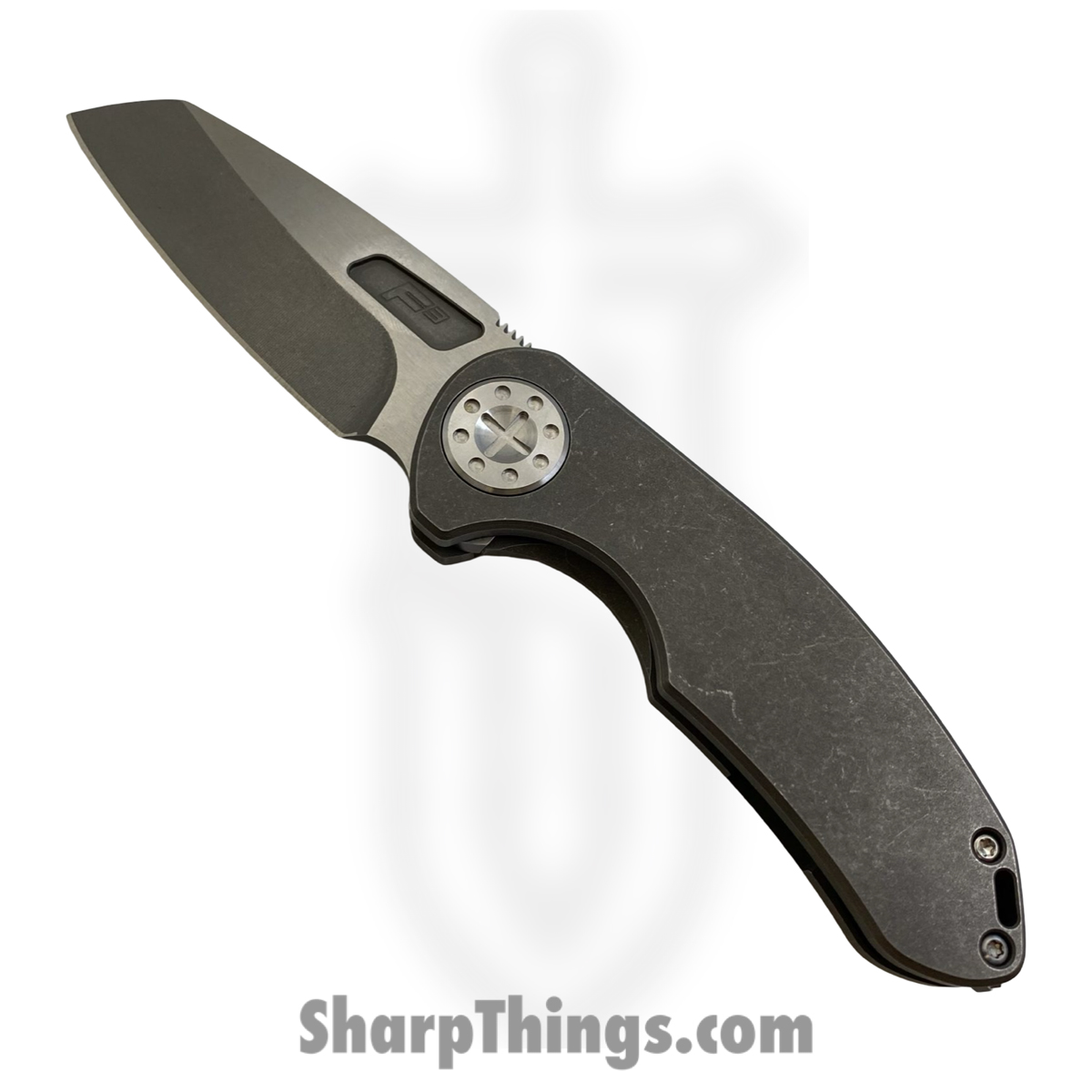 5c079cdd-9e4b-4e50-93e5-8a2b9dba8930_F3M-WHNFL-ST_1.jpg Curtiss Custom Knives LLC - F3M-WHNFL-ST - F3 Med NON-Flipper - Folding Knife - CTS-XHP Stonewash Wharncliffe - Titanium - Natural - Image 1