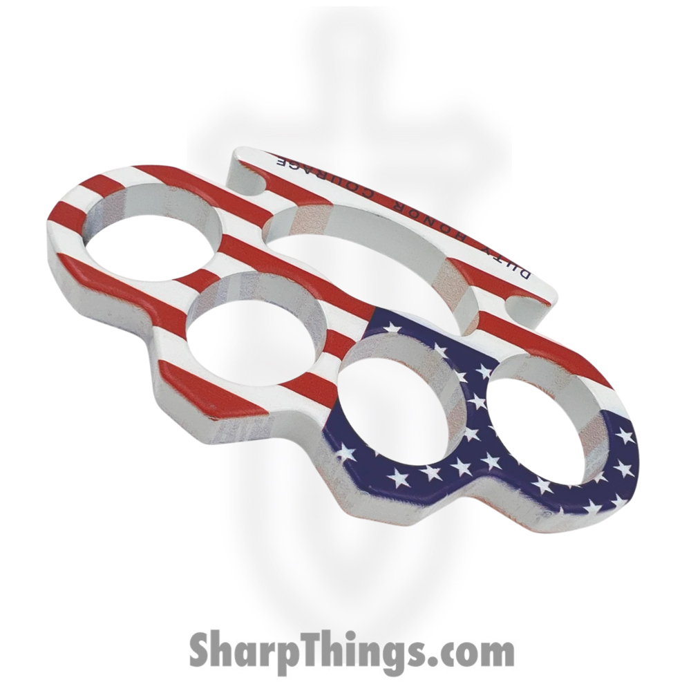 5c0f6ddc-5454-4b24-8653-96ed8735f430_H-19-T_1.jpg VOC - H-19-T - Heavy Duty Paper Weight Knuckle - Solid Metal - Red White Blue - Image 1
