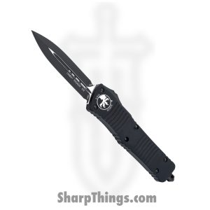 Microtech - 142-1T - Combat Troodon Tactical - OTF Auto - Elmax, M390, 204P Coated Dagger - 6061-T6 Aluminum - Black