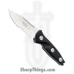 Microtech - 113M-11 - Socom Alpha Mini - Fixed Blade Knife - Elmax, M390, 204P Stonewash Clip Point - G10 - Black