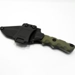 T.Kell Knives - CmbtODGrnGG - Combatant - Fixed Blade Knife - 1095 Nickle Boron Coated Drop Point - G10 - OD Green Grenade Grip