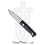 LionSTEEL - LSTB40GBK - Bushcraft B40 - Fixed Blade Knife - Sleipner Tool Steel Stonewash Spear Point - G10 - Black