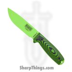 ESEE - ES4PVG007 - Model 4 3D - Fixed Blade Knife - 1095HC Coated Drop Point - G10 - Venom