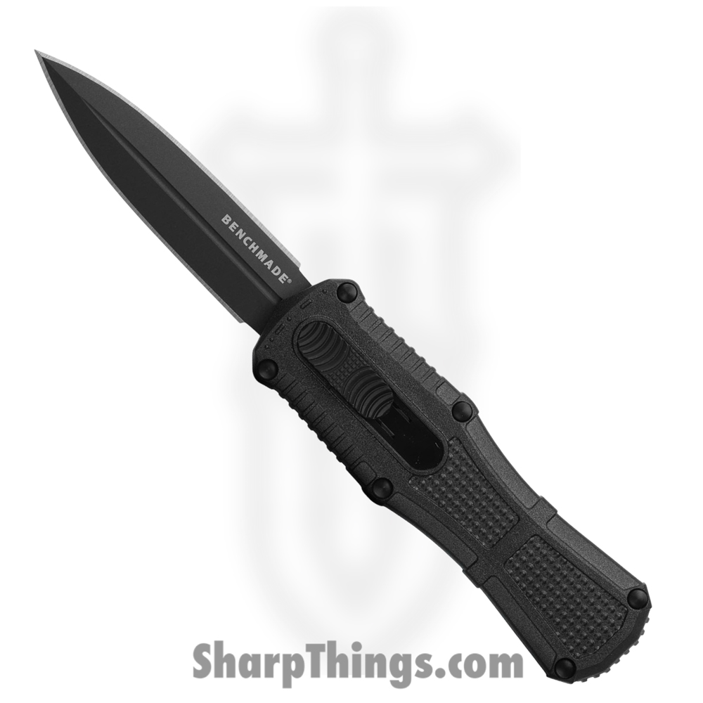 5e275b35-438b-4fab-9dfe-f859e9db0474_3375GY_1.jpg Benchmade - 3375GY - Mini Claymore - OTF Auto - D2 Coated Dagger - Grivory - Black - Image 1
