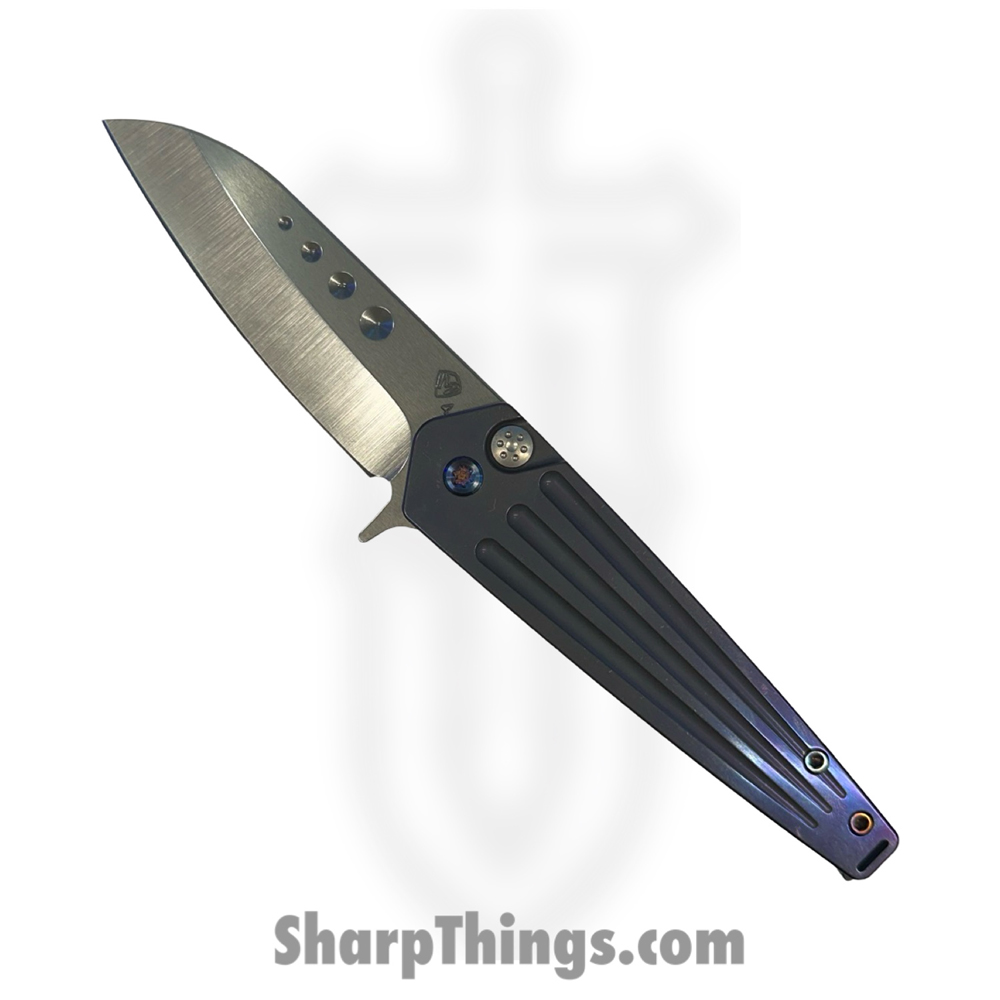 5e2e34c5-50a8-4801-a614-7602f77d7946_MK2104TQ-38A3-TFCF-BN_1.jpg Medford Knife and Tool - MK2104TQ-38A3-TFCF-BN - Nosferatu - Folding Knife - S45VN Tumbled Sheepsfoot - Titanium - Violet - Image 1