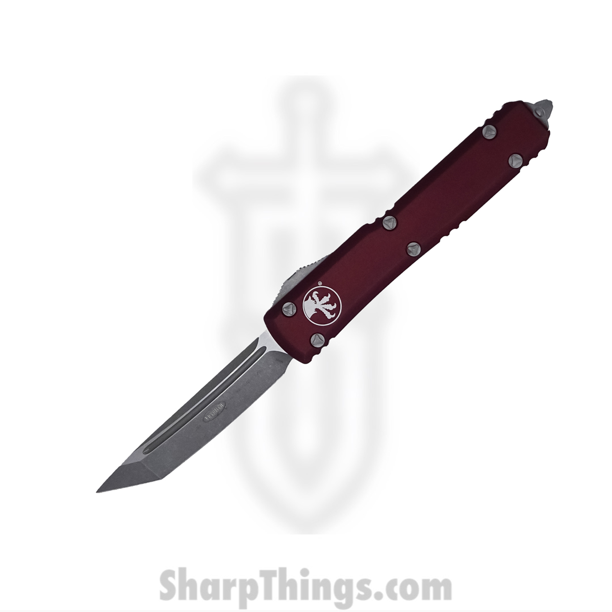 5f3884a7-b555-46d6-908e-3d2263b4b2df_123-10APMR_1.jpg Microtech - 123-10APMR - Ultratech - OTF Auto - Elmax, M390, 204P Apocalyptic Tanto - 6061-T6 Aluminum - Merlot - Image 1