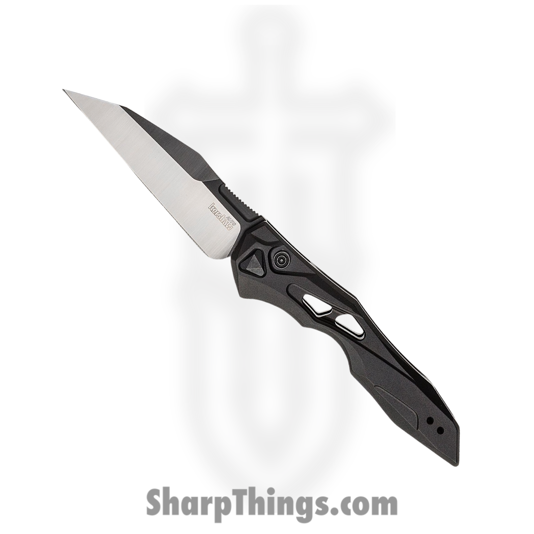 5f3a9b18-503e-49a1-81fb-e539b14b0b98_7650_1.png Kershaw - 7650 - Launch 13 - Automatic Knife - CPM-154 DLC Two-Tone Wharncliffe - 6061-T6 Aluminum - Black - Image 1