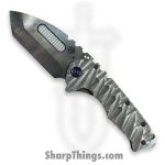 Medford Knife and Tool - MK0124VT-01TM-TFCF-BN - Praetorian "T" - Folding Knife - S45VN Vulcan Tanto - Titanium - Predator