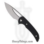 Ferrum Forge - FF004VB - Mini Archbishop - Folding Knife - Nitro-V Stonewash Drop Point - Stainless G10 - Black
