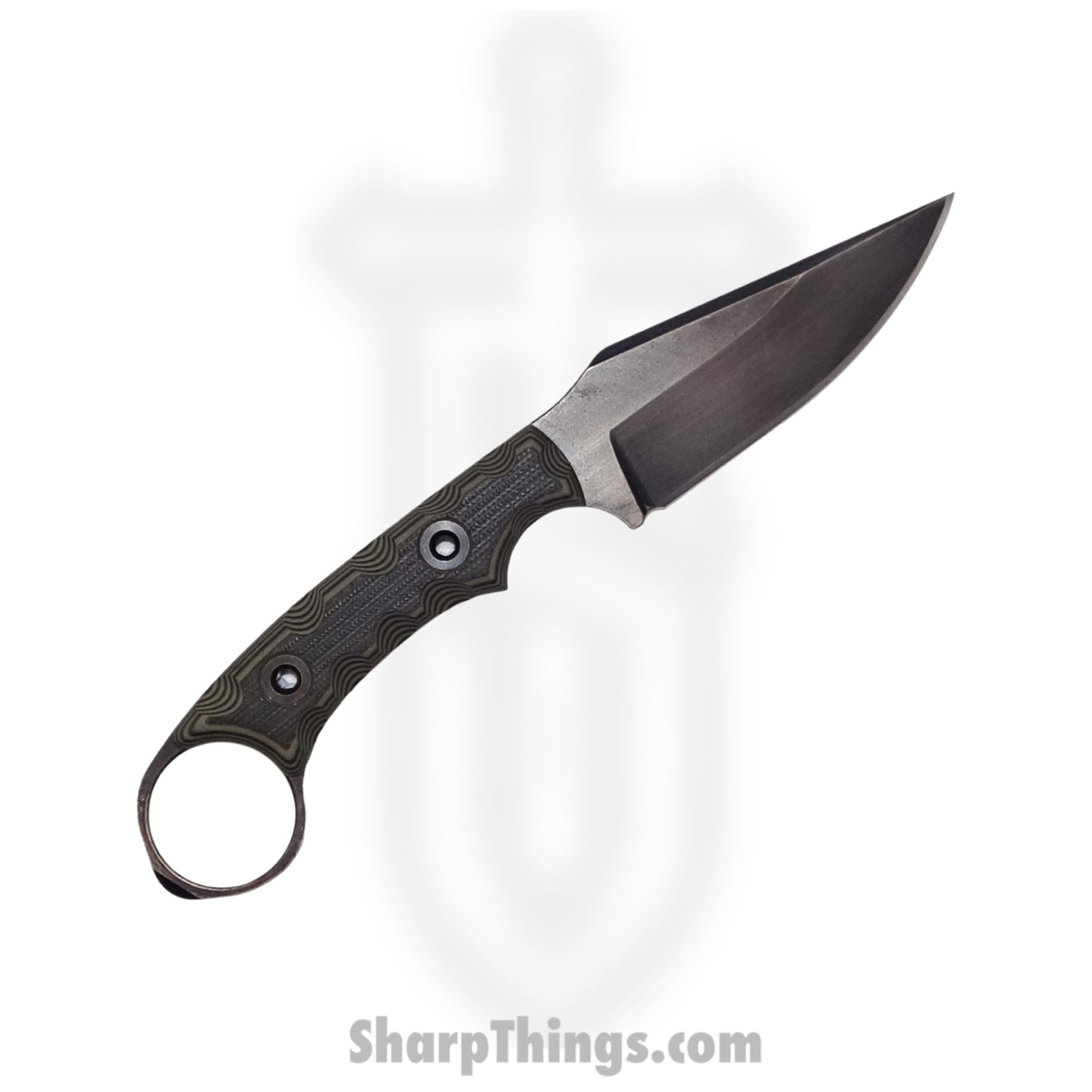 605e7e12-c1d9-4e0b-8ebf-7b5b5b23abe3_NtStkCGBDUGG_1.jpg T.Kell Knives - NtStkCGBDUGG - Nightstalker CG - Fixed Blade Knife - 80CRV2 Nickle Boron Coated Clip Point - G10 - BDU Grenade Grip - Image 1