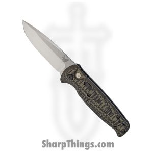Benchmade - 4300-1 - Composite Lite (CLA) - Automatic Knife - 154CM Stonewash Drop Point - G10 - Black Green
