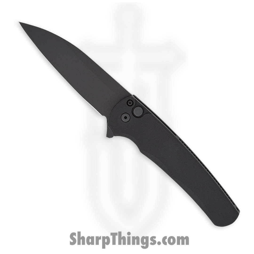 6170ef72-fd49-40c7-b623-b72c0a923e84_5303_1.jpg ProTech - 5303 - Malibu - Folding Knife - Magnacut DLC Wharncliffe - 6061-T6 Aluminum - Black - Image 1