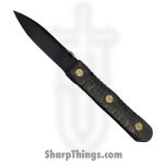 Elishewitz Studio - EK-IF-DK-TS - EK Integral Folder Les George Collab - Folding Knife - M390 Coated Dirk - Titanium - Black Tiger Stripe