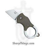 Fox Knives - FOX536OD - Mini-Ta - Folding Knife - 1.4116 Stainless Blasted Wharncliffe - FRN - OD Green