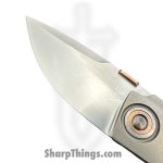 TuffKnives - TUFFCUSTOM01 - Breaker BBSP - Folding Knife - Dark Stonewashed TI Frame Lock w Bronze Accents - CPM 154 Spyderhole Mod Tanto