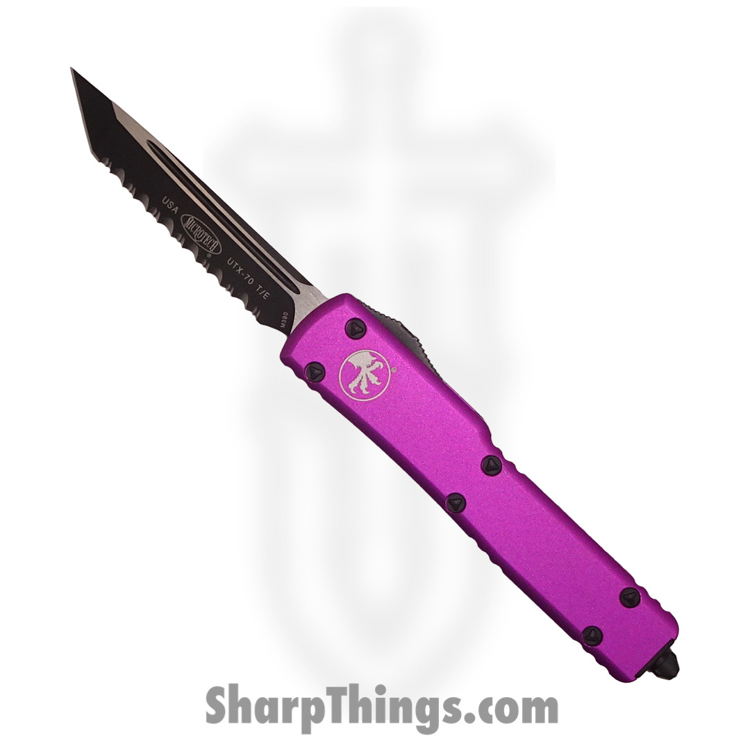 624843fc-10f9-456e-8cf1-eec5cb48911b_149-3VI_1.jpg Microtech - 149-3VI - UTX-70 - OTF Auto - 149-3VI UTX-70 OTF Auto - 6061-T6 Aluminum - Violet - Image 1