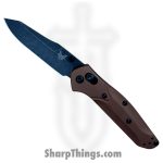 Benchmade - 945BK-03 - Mini Osborne - Folding Knife - CPM MagnaCut DLC Battlewash Reverse Tanto - 6061-T6 Aluminum - Burnt Copper
