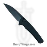ProTech - 5336 - Malibu Flipper - Folding Knife - DLC Magnacut Wharncliffe - 7075 AL - Black