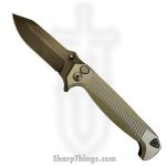 Half Face Blades - HFBDISFOBLK - Disaster Folder - Folding Knife - CPM S45VN Coated Clip Point - 7075-T6 Aluminum - Black