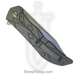 CH Knives - CH3008GR -Stabby Titanium Framelock Pocket Knife - D2 - Grey