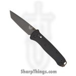 Benchmade - 537SGY-03 - Bailout - Folding Knife - Tungsten Grey Cerakote M4 Part Serrated Tanto - Aluminum - Black