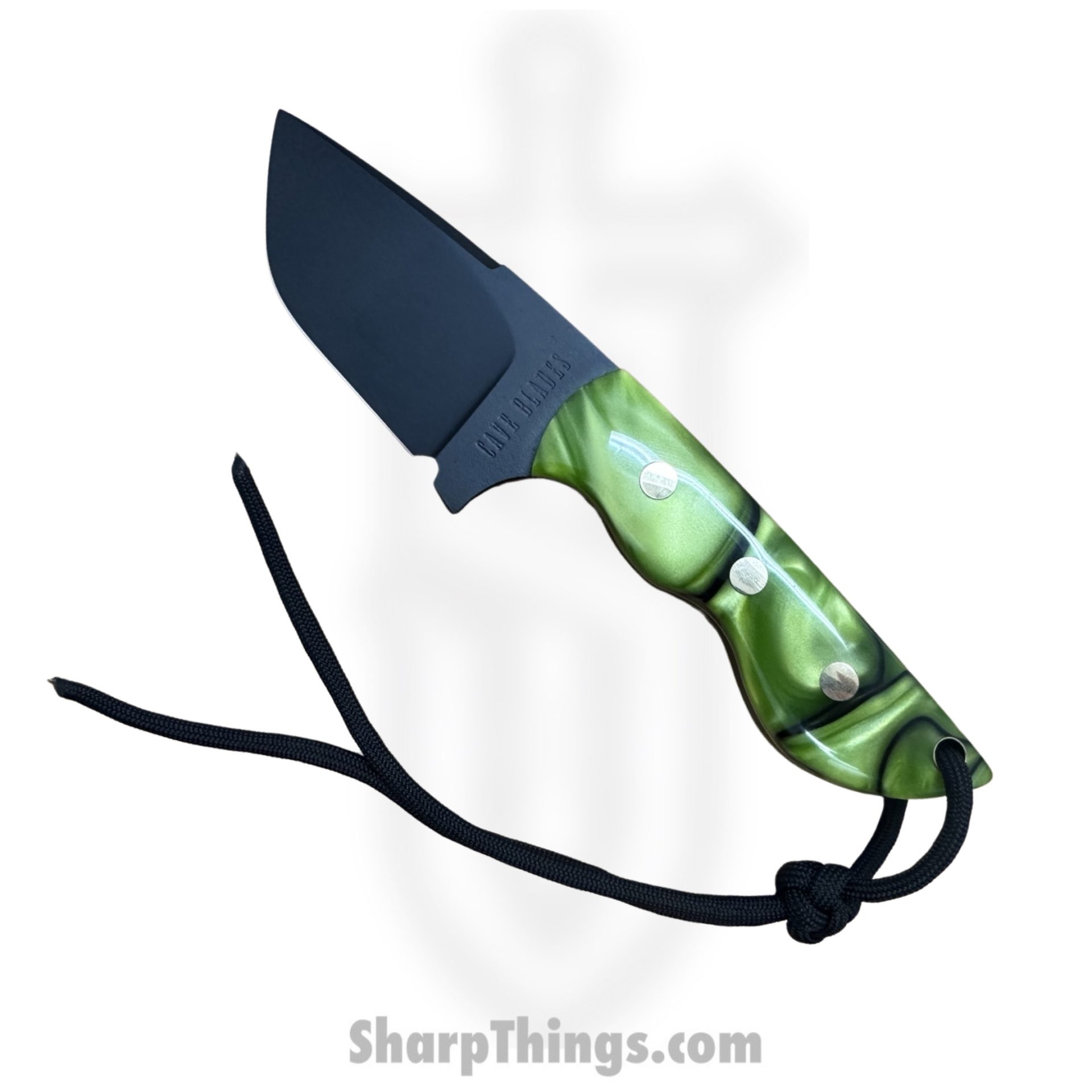 63547fe0-0608-40ef-aa82-b7ecaa2fe866_CBRhiCKKir_1.jpg Cave Blades - CBRhiCKKir - Rhino - Fixed Blade Knife - 154cm Cerakote Tanto - Kiranite - Toxic Green - Image 1