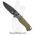 Benchmade - 593BK - PSK - Folding Knife - CPM MagnaCut Coated Drop Point - G10 - OD Green