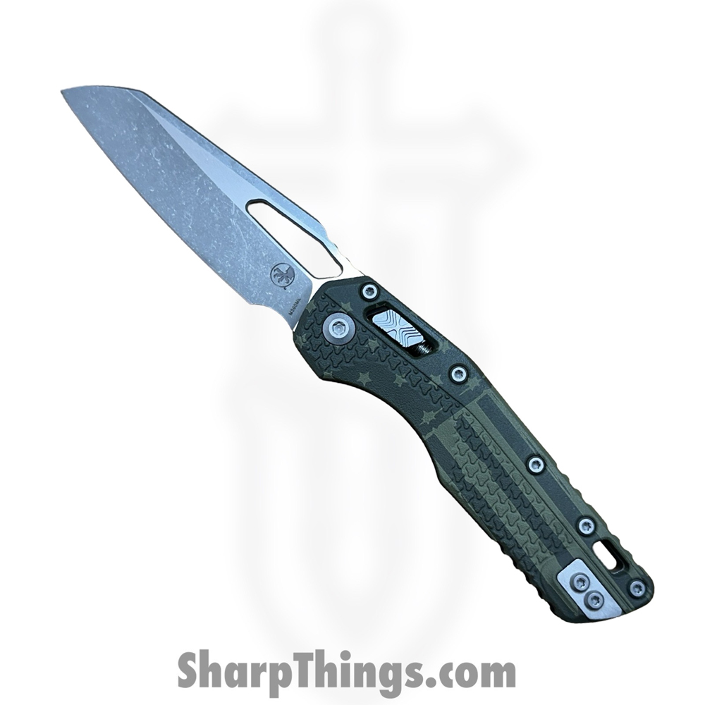 637bfa02-d911-4d39-8dc7-62edc965f701_210T-10-APPMODFLAG_1.jpg Microtech - 210T-10 APPMODFLAG - MSI RAM-LOK Flag - Folding Knife - M390MK Modified Sheepsfoot - Injection Molded Polymer - OD Green Flag - Image 1