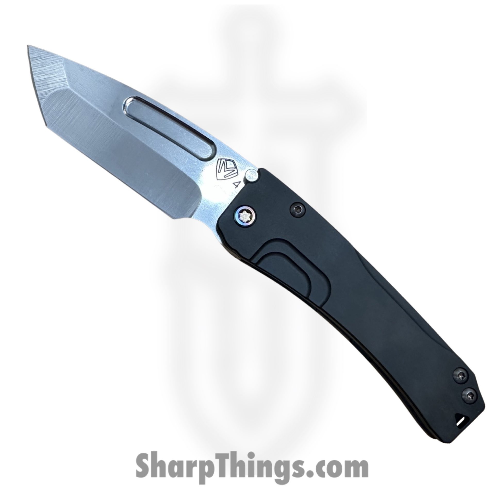 6380e671-30f8-4775-8fba-87a8e1956118_MK2014TT-30PV-TFCP-Q4_1.jpeg Medford Knife and Tool - MK2014TT-30PV-TFCP-Q4 - Slim Midi - Folding Knife - S45VN Tumbled Tanto - Coated - Black - Image 1