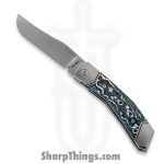 Jack Wolf Knives - BIONI-01-FC-FROST - Bionic Jack - Folding Knife - S90V Satin Clip Point - FatCarbon - Frost