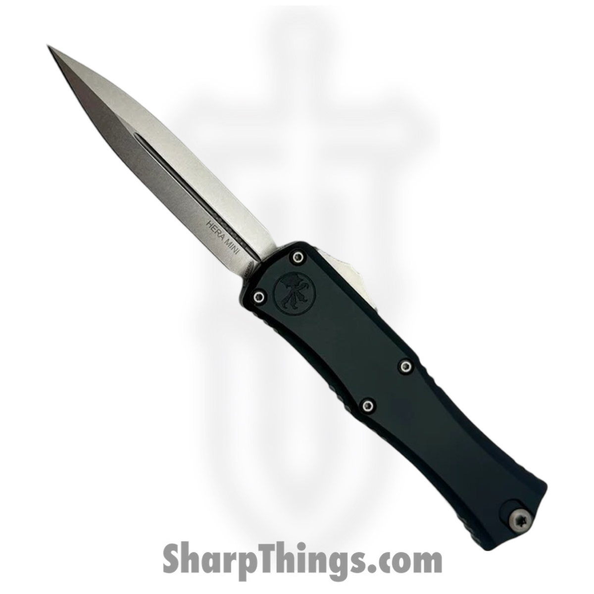 64354b23-61ed-462e-bb4c-79c627f714a0_1702M-10_1.jpg Microtech - 1702M-10 - Mini Hera II - OTF Auto - M390MK Stonewash Dagger - 6061-T6 Aluminum - Black - Image 1