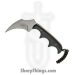 CRKT - 2389 - Keramin Minimalist Series - Fixed Blade Knife - 5Cr13MoV Bead Blast Hawkbill - Synthetic - Black Green