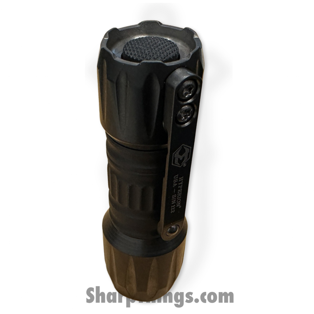 643a8987-89a9-4f12-8939-8b562469fe0d_H090-BLK-DLC_1.jpg Heretic Knives - H090-BLK-DLC - Hyperion Flashlight - 1200Ln - DLC - Black - Image 1