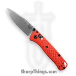 Benchmade - 533-04 - Mini Bugout - Folding Knife - CPM-S30V Stonewash Drop Point - Grivory - Mesa Red