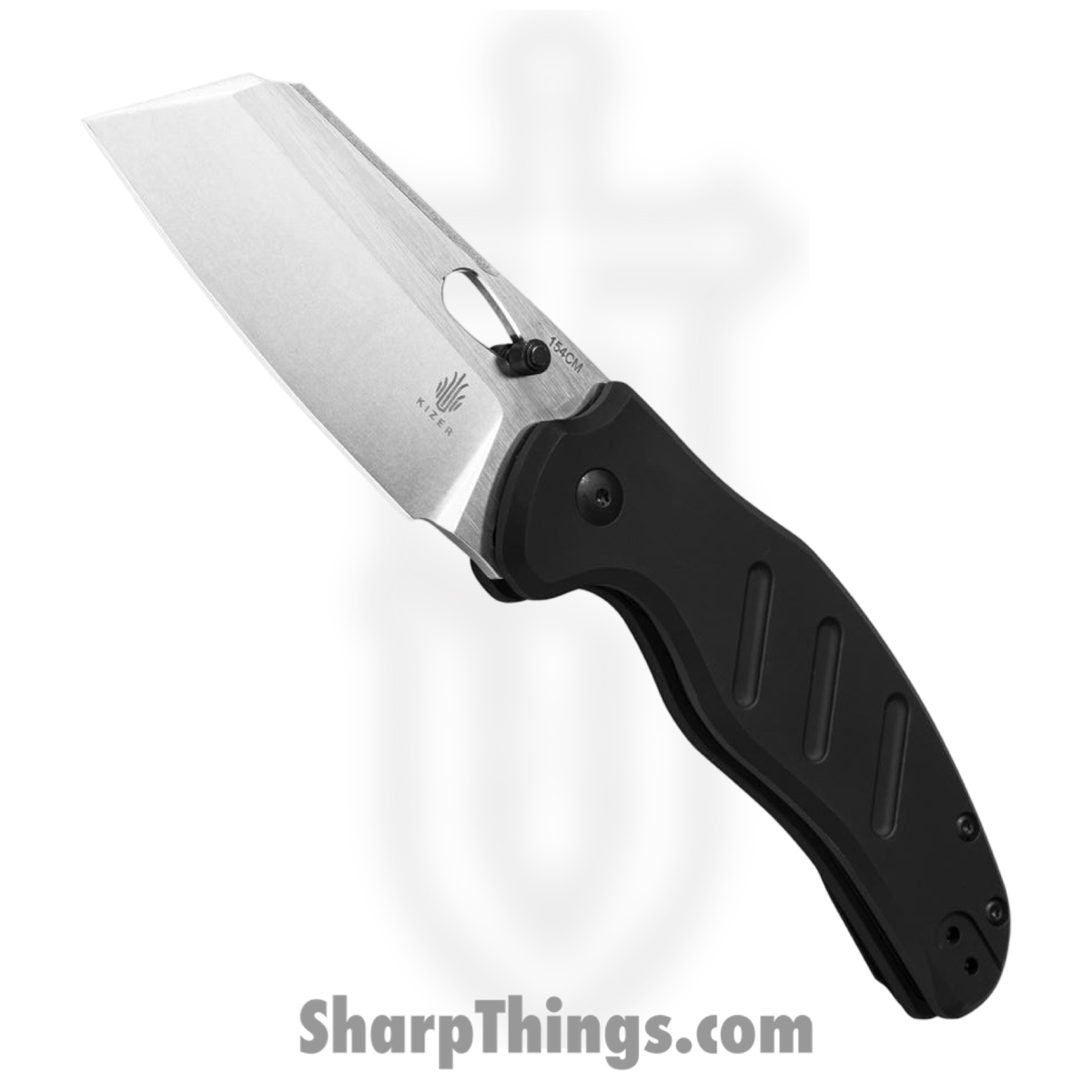 6491f73c-3ca7-491c-ba1f-2db162542e50_KIV4488AC2_1.jpg Kizer Cutlery - KIV4488AC2 - Sheepdog - Folding Knife - 154CM Satin Sheepsfoot - Aluminum - Black - Image 1