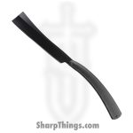 Razor Tactical - RT-7370BK - 7.25" Straight Razor - Folding Knife - Stainless Coated - Metal - Black