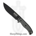 ESEE - RC6S - Model 6 - Fixed Blade Knife - 1095HC Coated Drop Point - Micarta - Black