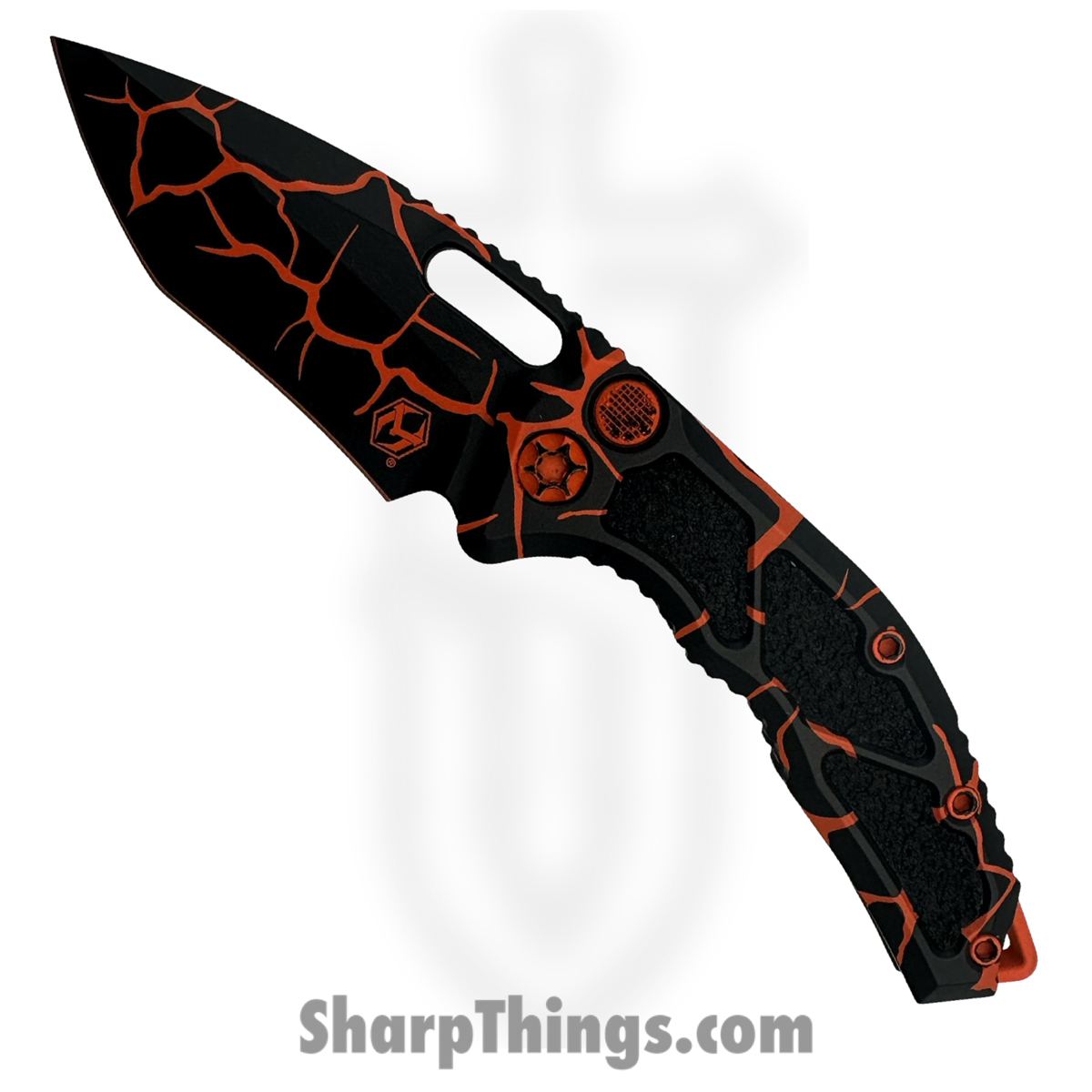 658ac3f0-c51b-4a7f-95ea-5ae9e412c57f_h012-mag-og_1.jpg Heretic Knives - H012-MAG-OG - Medusa - Automatic Knife - CPM MagnaCut Coated Recurve - Aluminum - Magma Orange - Image 1