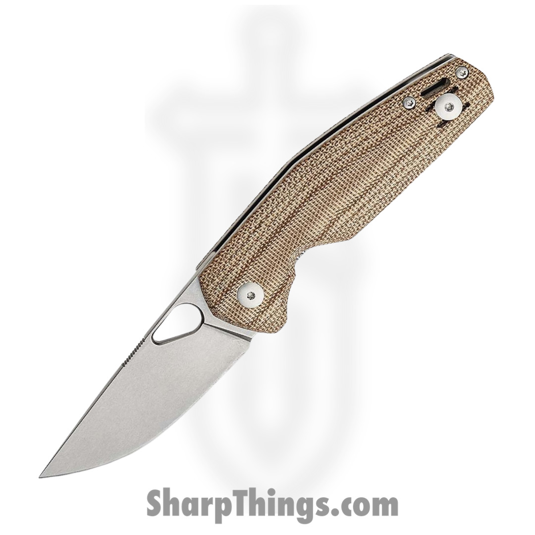 65d2418a-f9ce-4a8c-a213-d32fbf51572e_NIMBUS-V2-NAT-MICARTA_1.jpg GiantMouse - NIMBUS-V2-NAT-MICARTA - Ace Nimbus - Folding Knife - Elmax Satin Trailing Point - Micarta - Natural - Image 1