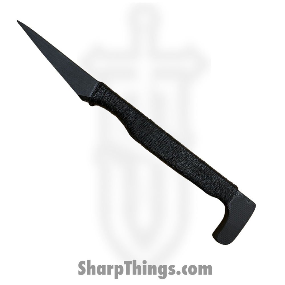 668c8b80-1a77-4a7e-a1da-069d543a69b6_RCIMPWHBK_1.jpg Revenant Corps - RCIMPWHBK - IMP With Hook - Fixed Blade Knife - Black All G-10 - Hemp Twine Wrap - Black - Image 1