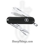 Victorinox - VN062233G - Classic SD Dark Illusion Swiss Army - Folding Knife - Stainless Polished Multi Tool - ABS/Celidor - Black