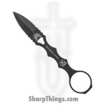 Benchmade - 173BK - Mini SOCP - Fixed Blade Knife - 440 SS Coated Dagger - Skeletonized - Black