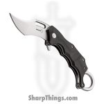 Boker Plus - BOP01BO772 - Wildcat Karambit Linerlock - Folding Knife - D2 Stonewash Recurve Tanto - G10 - Black