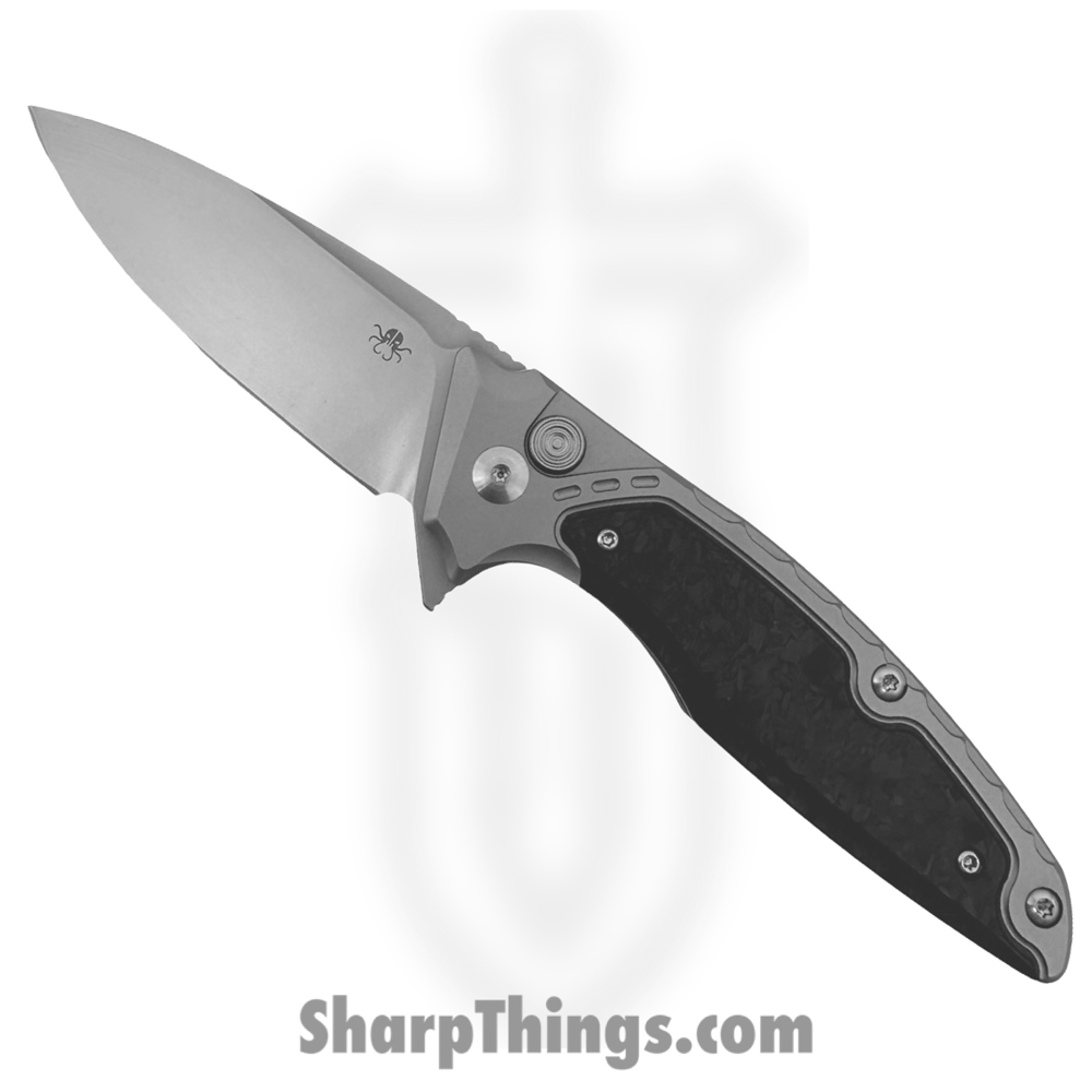 67c5bf10-0ec2-4c8c-a0c9-27d5f8d70898_HWZ-B5_1.jpg Hwzbben Knives - HWZ-B5 - Hermod - Folding Knife - M390 Blasted Drop Point - TA5 Titanium - Black Carbon Fiber - Image 1