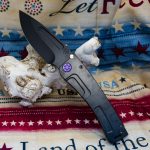 Medford Knife - MK0453PD-30PV-T3C3-BP - Marauder-H - Drop Point - 3V Titanium - Violet and Black