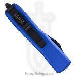 Microtech - 232-3BL - UTX-85 - OTF Auto - Elmax, M390, 204P Coated Dagger - 6061-T6 Aluminum - Blue