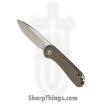Civivi - CIVC907T - Elementum Flipper Knife - D2 Micarta - Dark Green