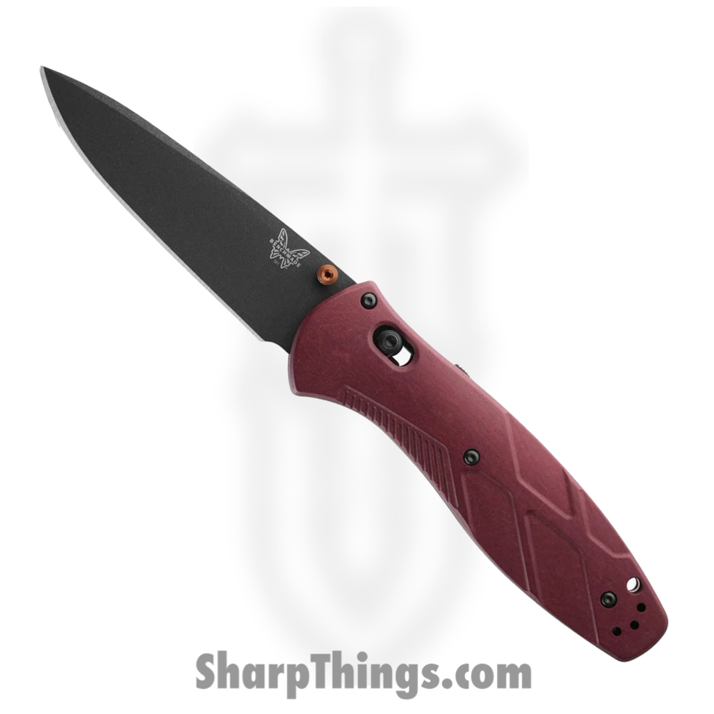69fa119f-68e3-45e0-886d-e237eac24c08_581BK-04_1.jpg Benchmade - 581BK-04 - Barrage - Folding Knife - CPM S30V Coated Drop Point - Richlite - Red - Image 1