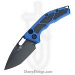Heretic Knives - H011-4A-BLU - Medusa - Automatic Knife - Elmax Coated Tanto - 6061-T6 Aluminum/Traction Inlay - Blue/Black