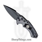 Hogue Knives - 36572 - SIG X5 Emperor Scorpion - Folding Knife - CPM 154 Coated Spear Point - 6061-T6 Aluminum/G10 - Grey/Black